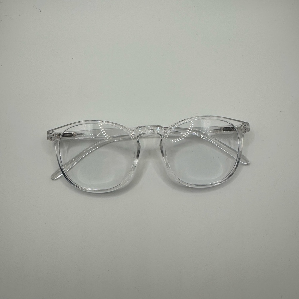 NWOT Clear Blue Light Glasses – Transparent Round Frame